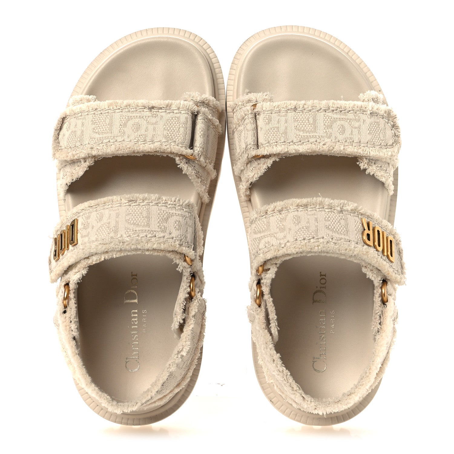 Cotton Dioract 10mm Sandals 36 Natural