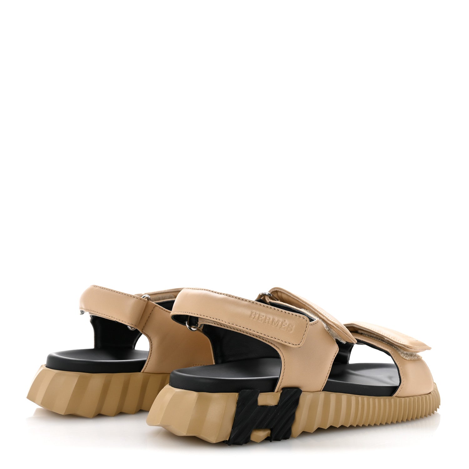 Lambskin Junior Womens Sandals 41 Beige Black