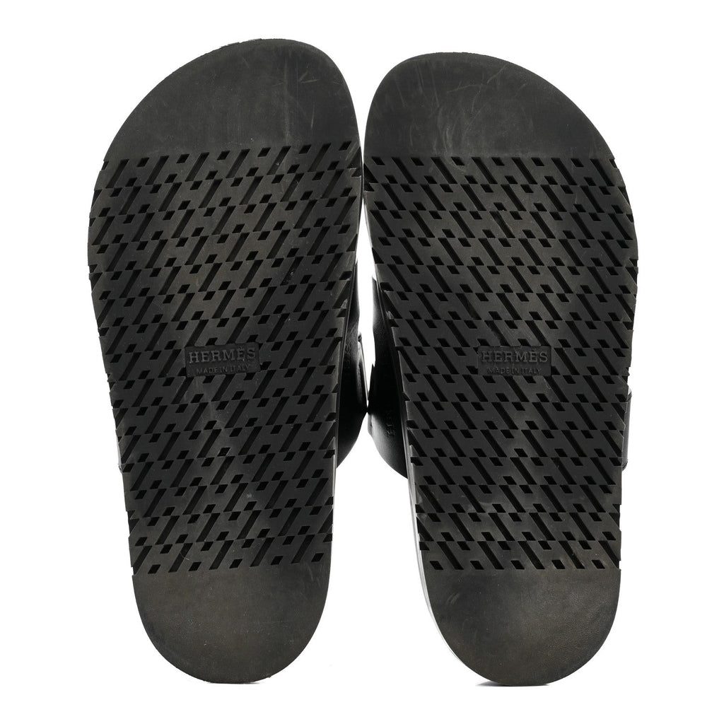 Calfskin Womens Chypre Sandals 35.5 Black