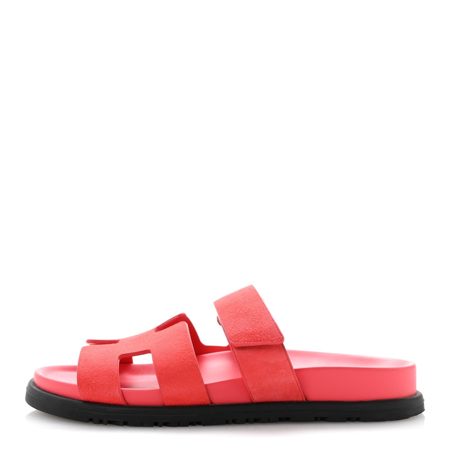 Suede Goatskin Womens Chypre Sandals 37 Rose Vermillon