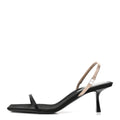Satin Slingback Jaspe 55 Sandals  37 Black Partridge Pink