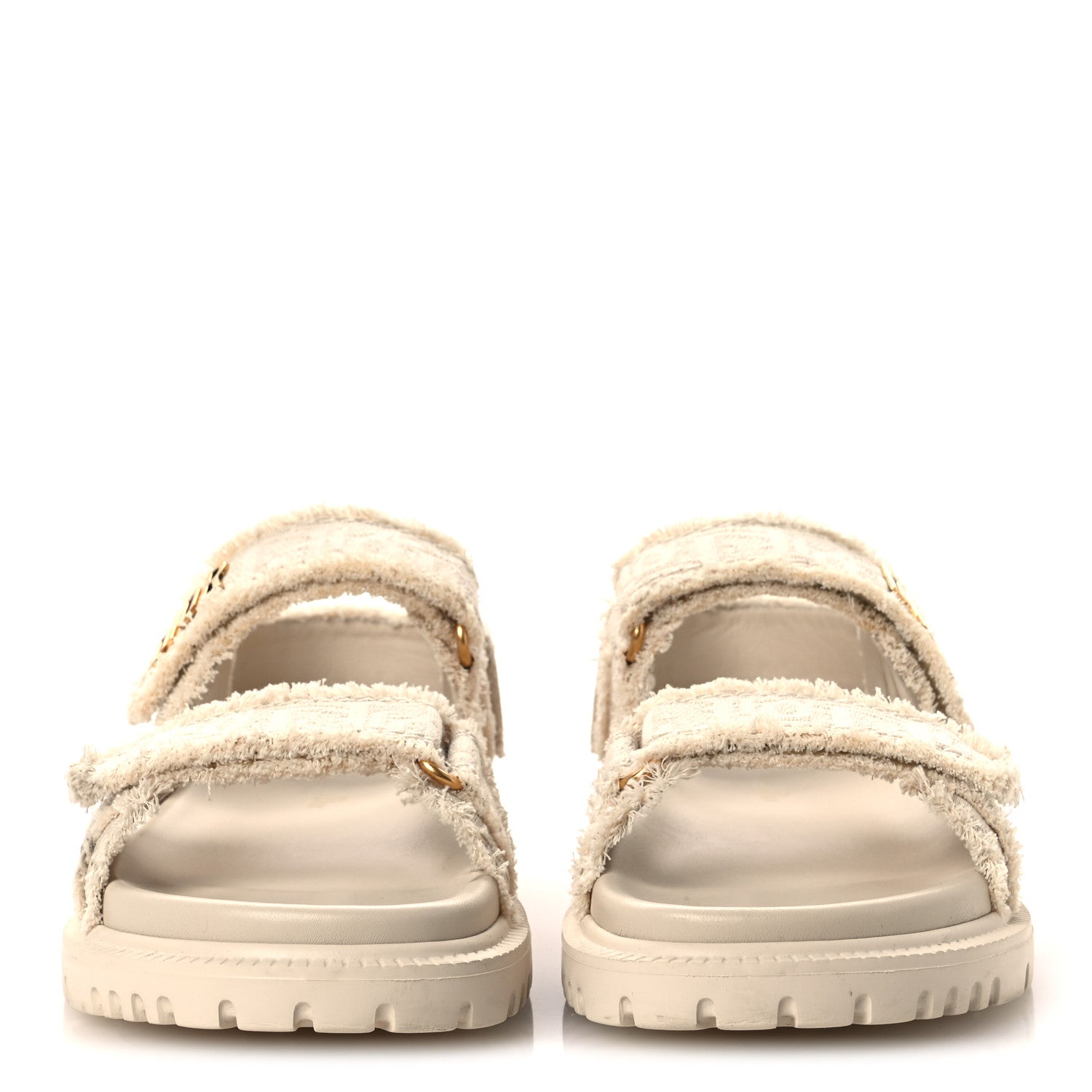 Cotton Dioract 10mm Sandals 36 Natural