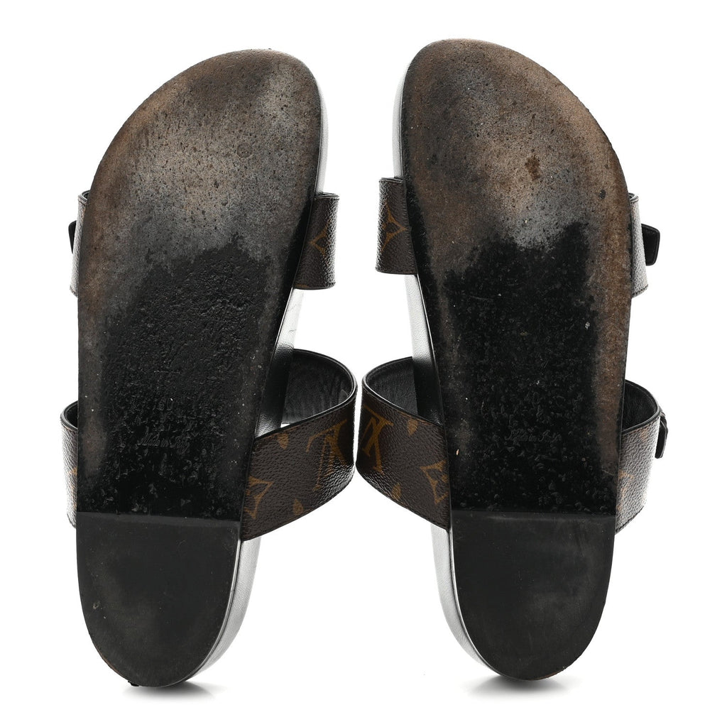 Monogram Bom Dia Mule Sandals 40 Black
