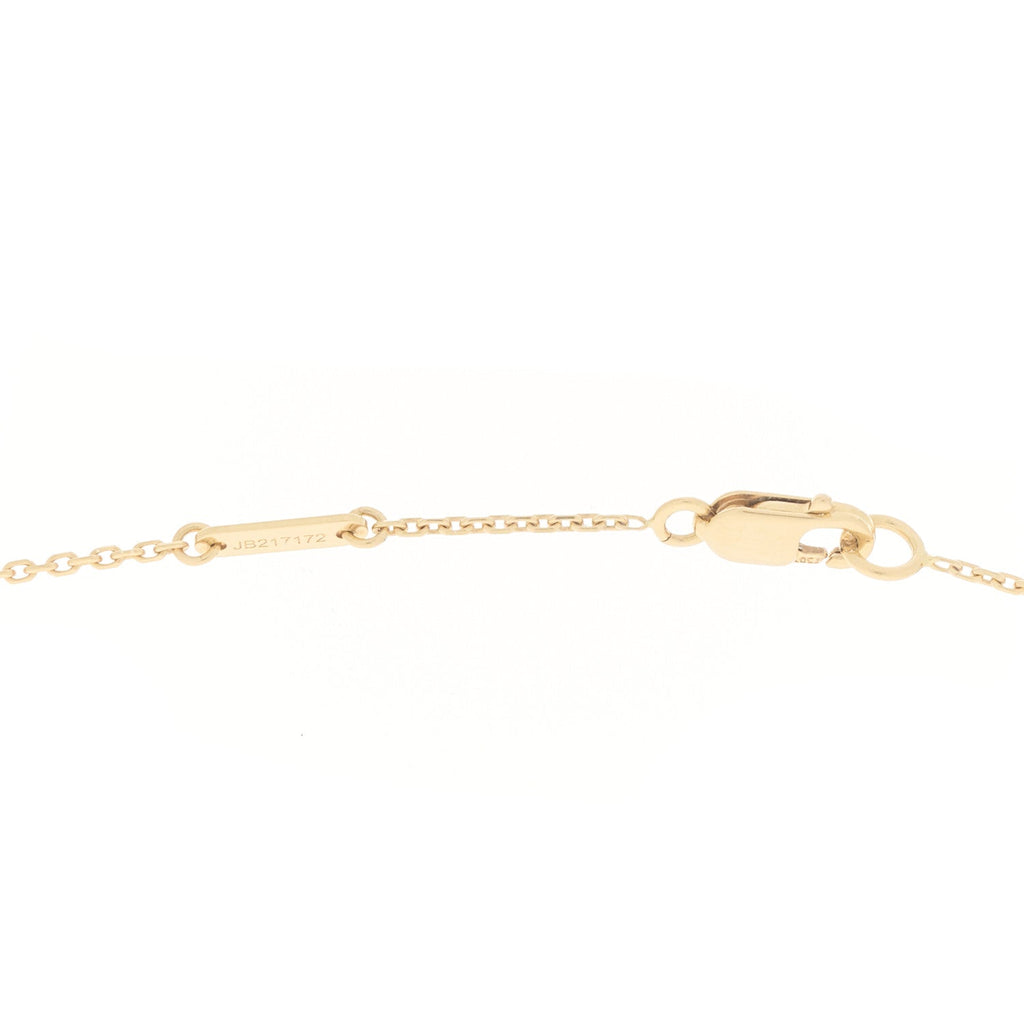 18K Yellow Gold Mother of Pearl Sweet Alhambra Butterfly Pendant Necklace
