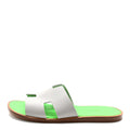Epsom Mens Izmir Sandals 42 Gris Quartz Vert Fluo