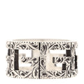 Sterling Silver Wide Square G Band Ring 53 6.5