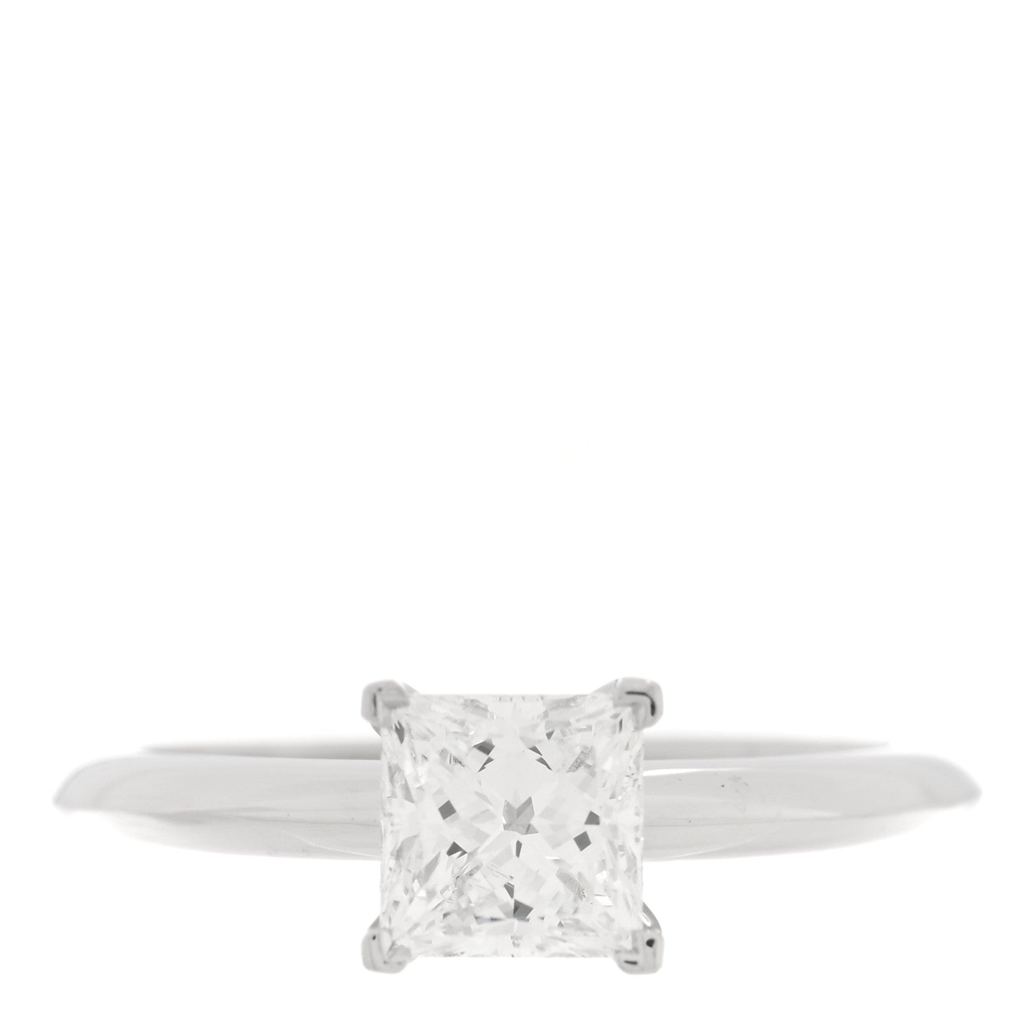 Platinum Diamond 1.04ct Princess Solitaire Engagement Ring 52 6