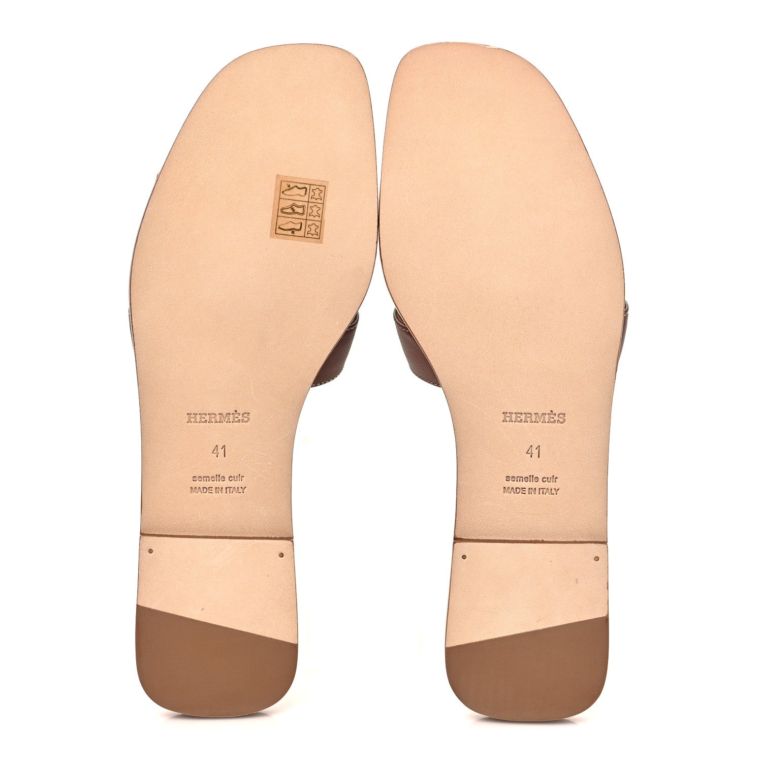 Box Calfskin Oran Sandals 41 Gold