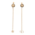 Pearl La Petite Tribale Dangle Chain Earrings Gold