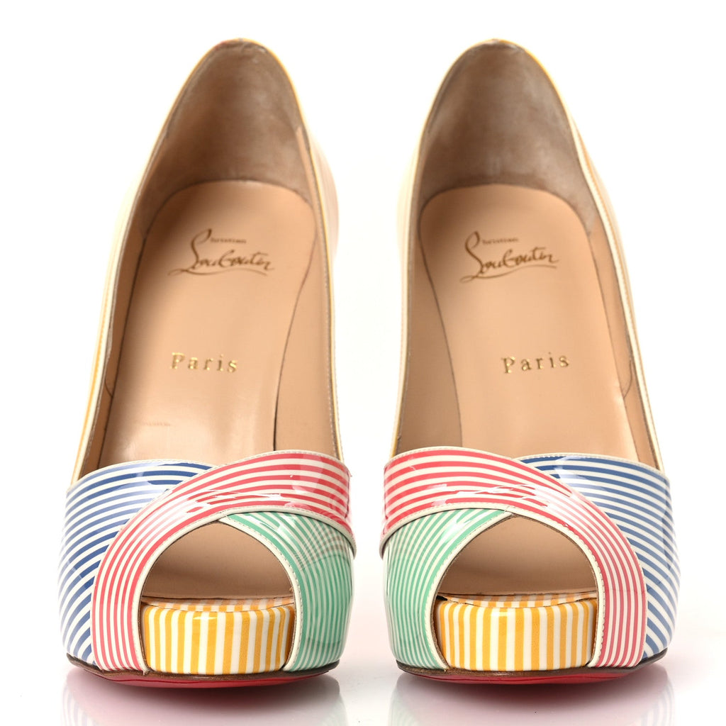 Patent Stripes Marine Alta 120 Pumps 38.5 Multicolor
