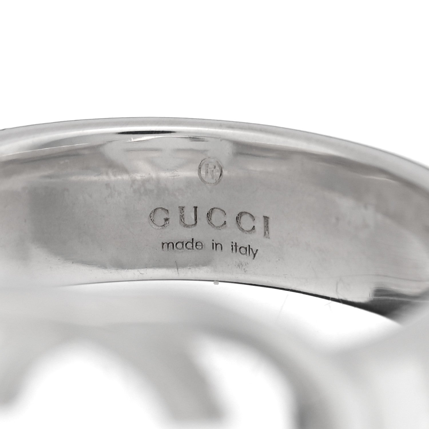 Sterling Silver Interlocking G Ring 54 6.75