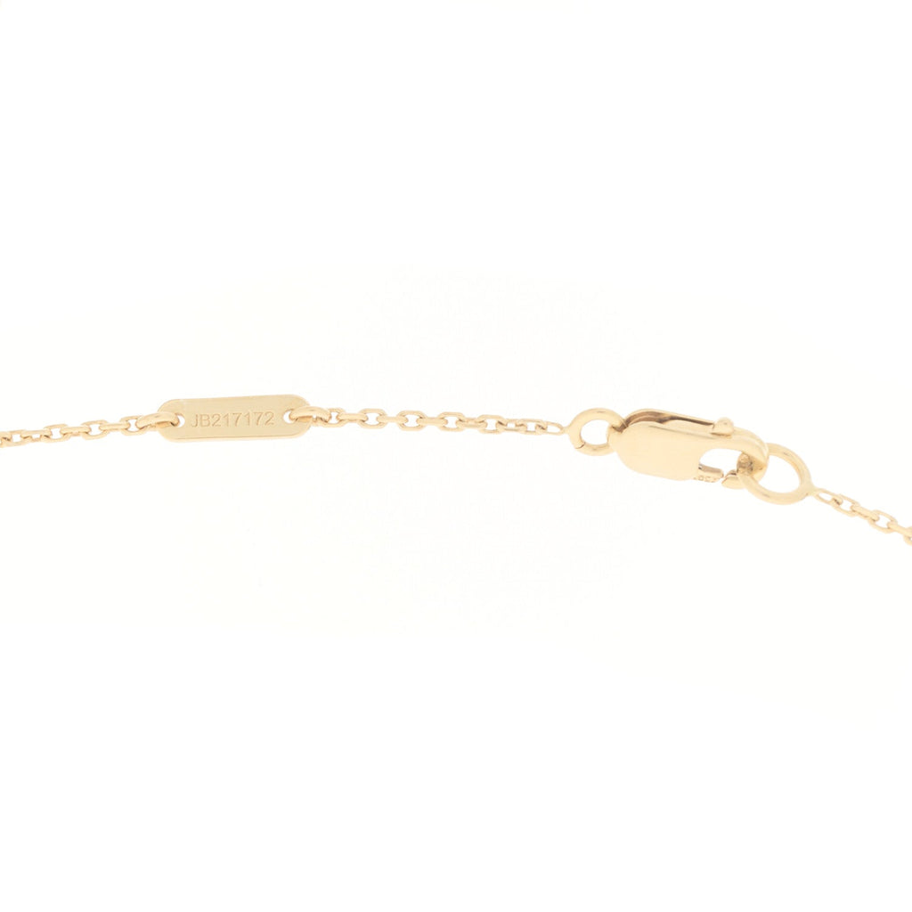 18K Yellow Gold Mother of Pearl Sweet Alhambra Butterfly Pendant Necklace