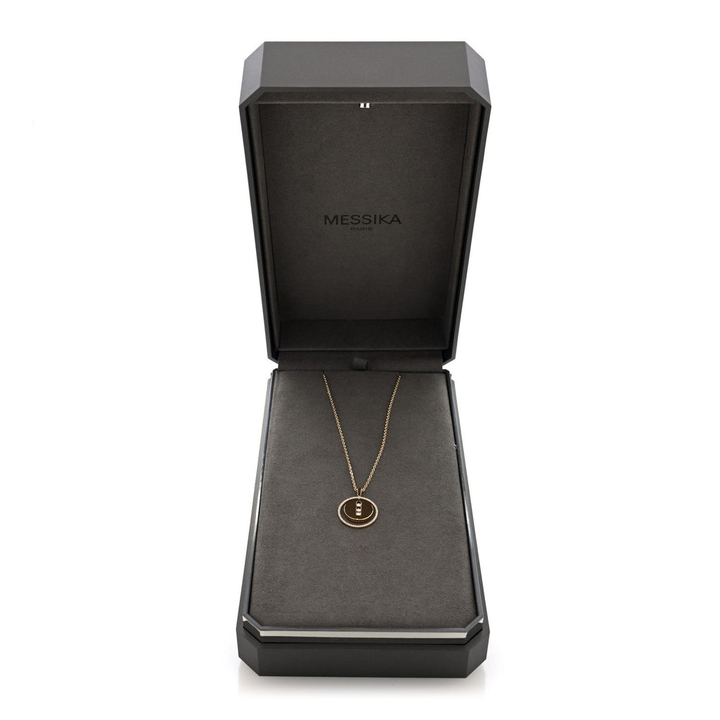 18K Yellow Gold Diamond Medium Lucky Move Pendant Necklace