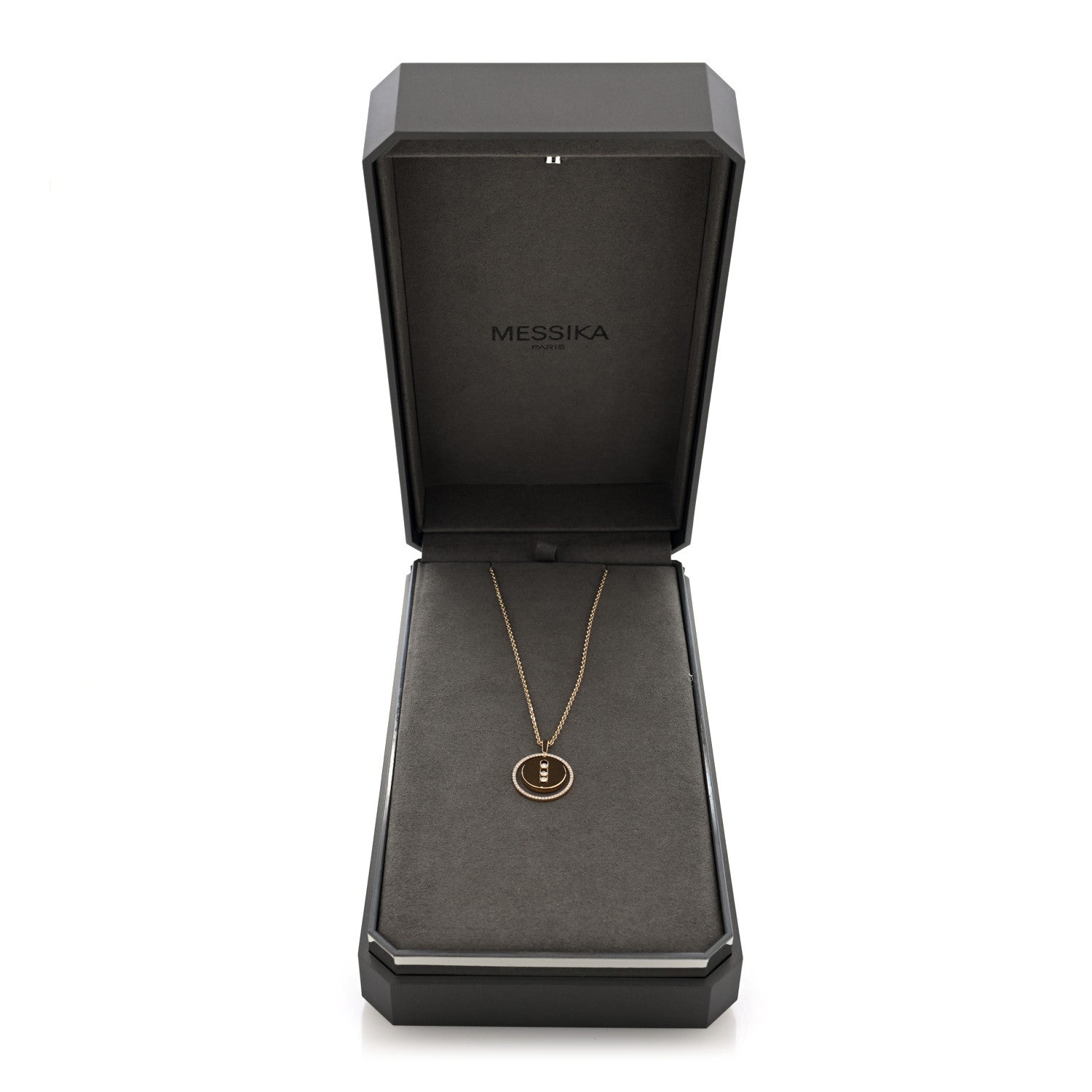 18K Yellow Gold Diamond Medium Lucky Move Pendant Necklace