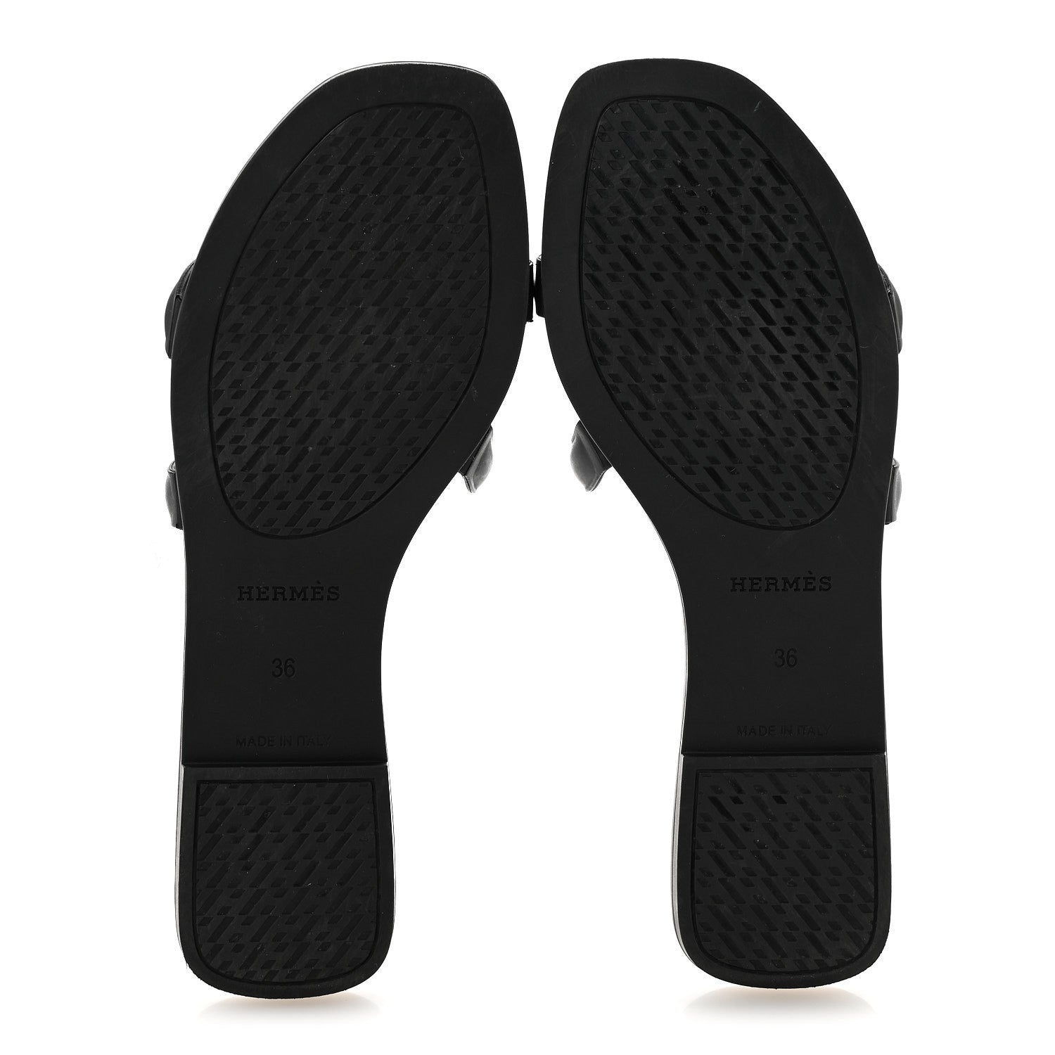 Rubber Aloha Sandals 36 Black