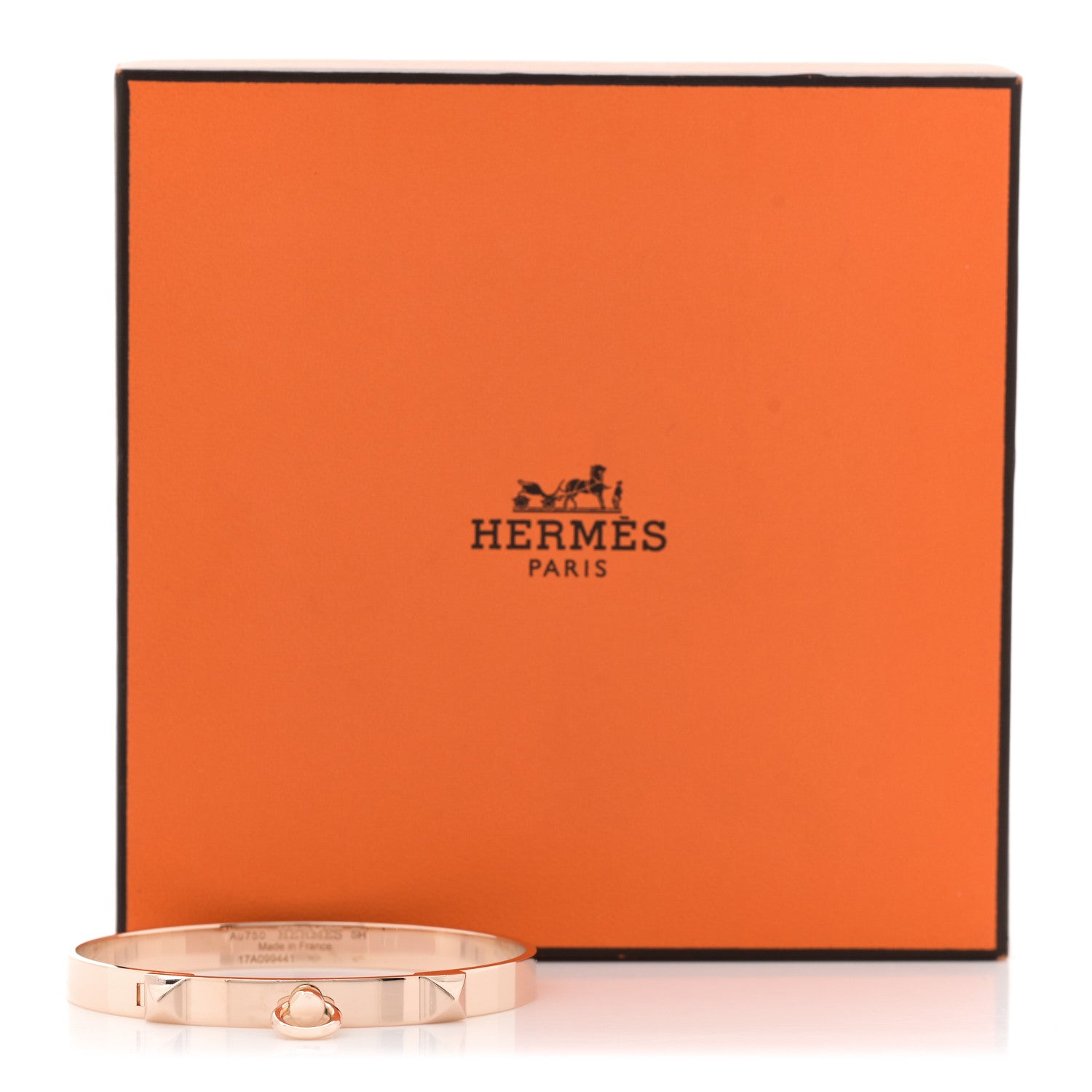 18K Rose Gold PM Collier De Chien Bracelet SH