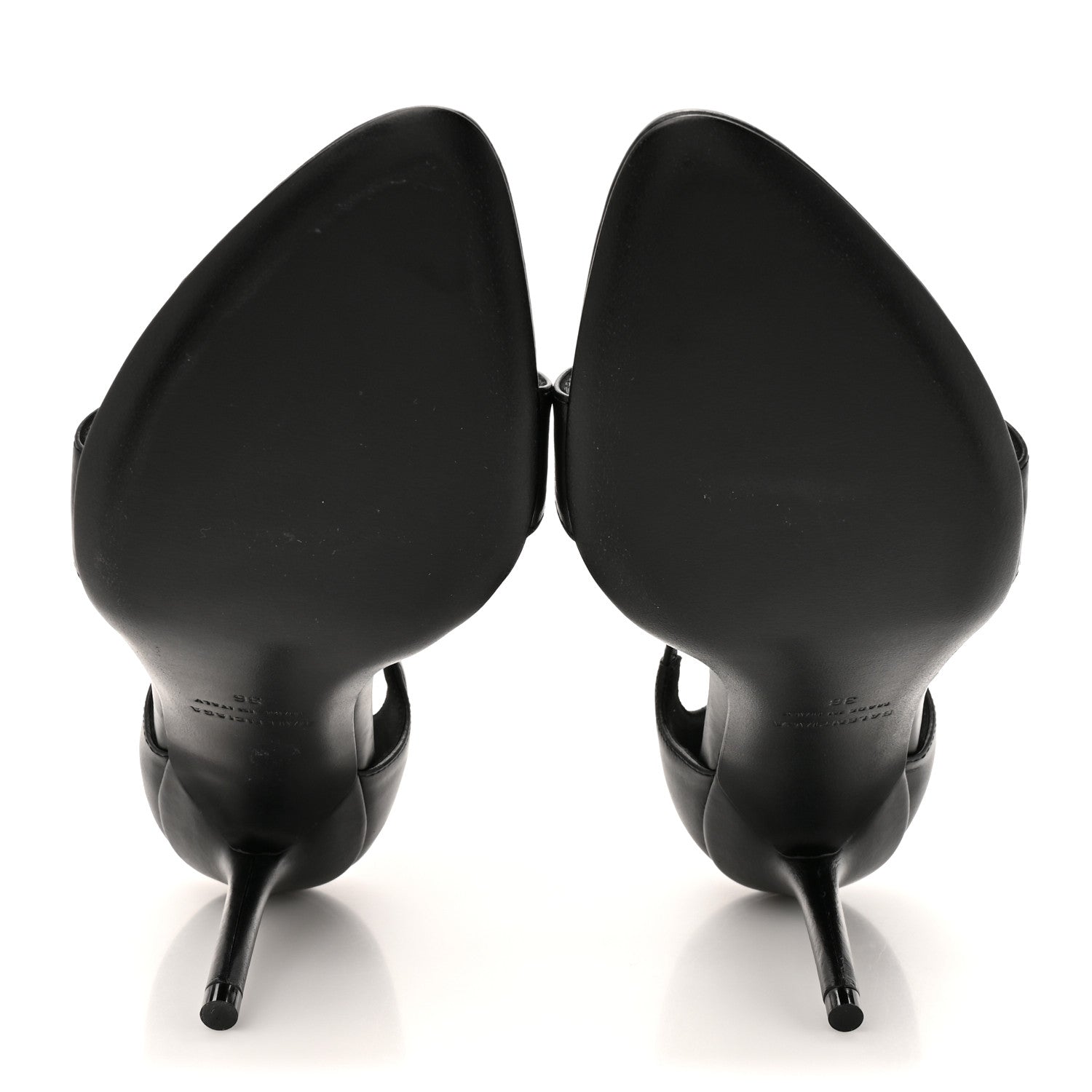 Calfskin Honey 90mm Sandal 36 Black