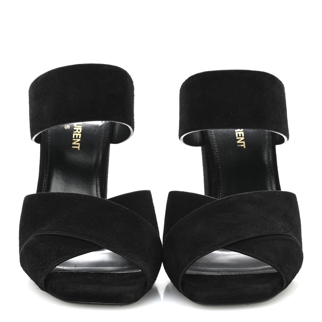 Suede Oak 100 Mule Sandals 37 Black