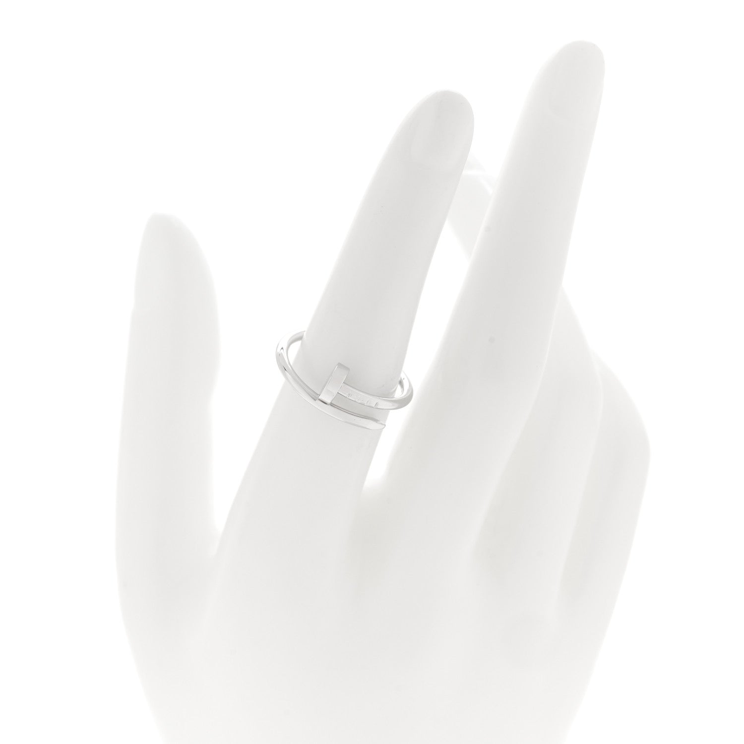 18K White Gold Small Juste Un Clou Ring 52 6
