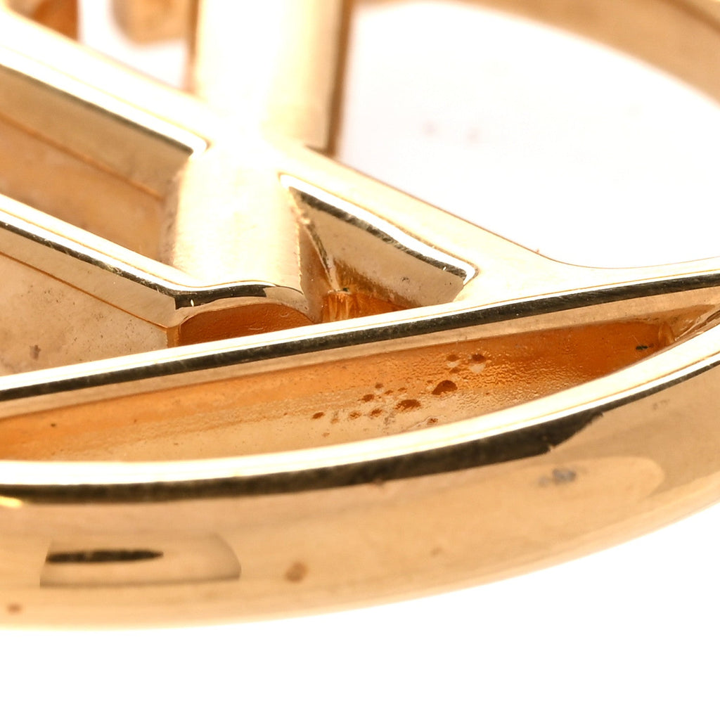 Metal Louise Hoop Earrings Gold