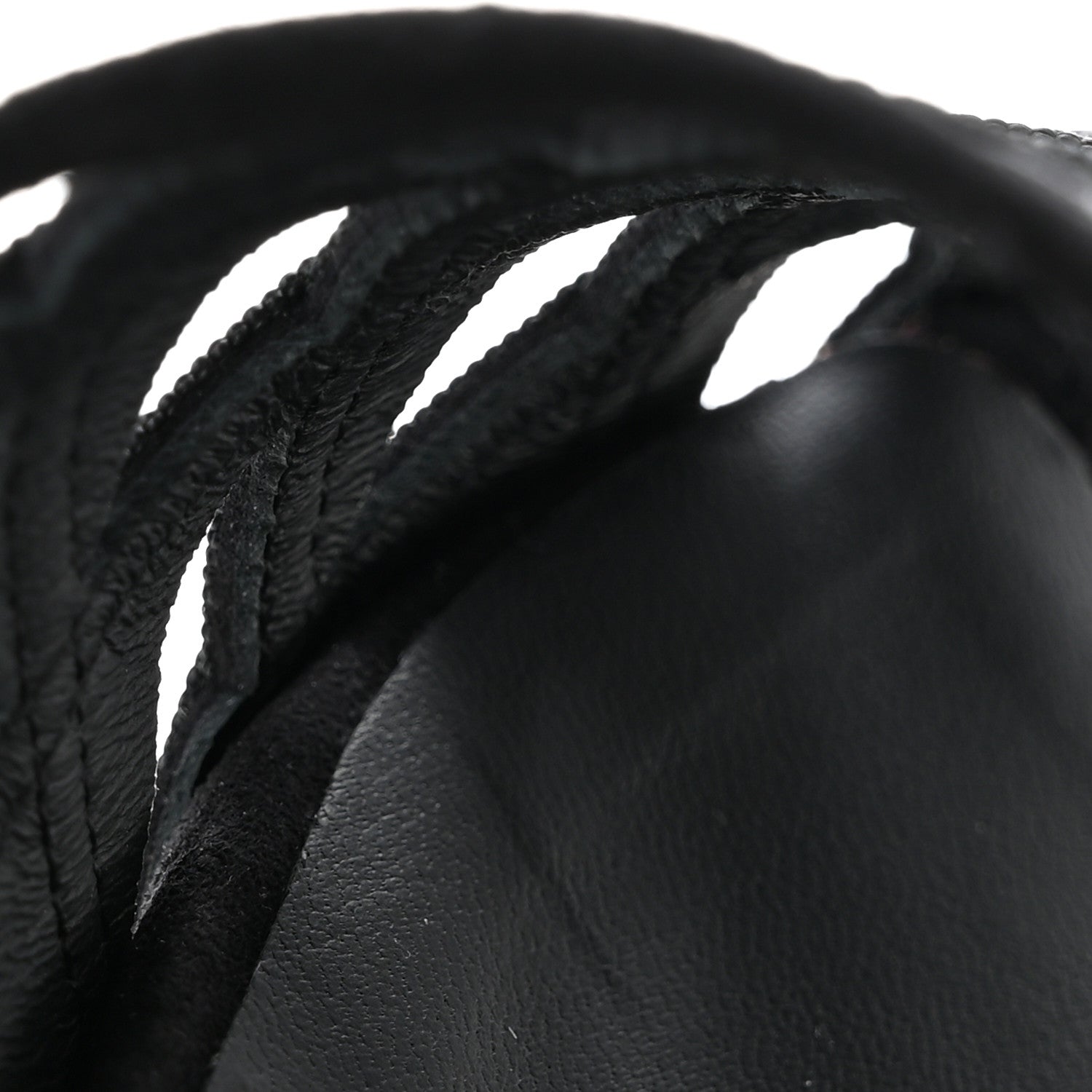 Suede Kidskin Grosgrain Sandals 39 Black