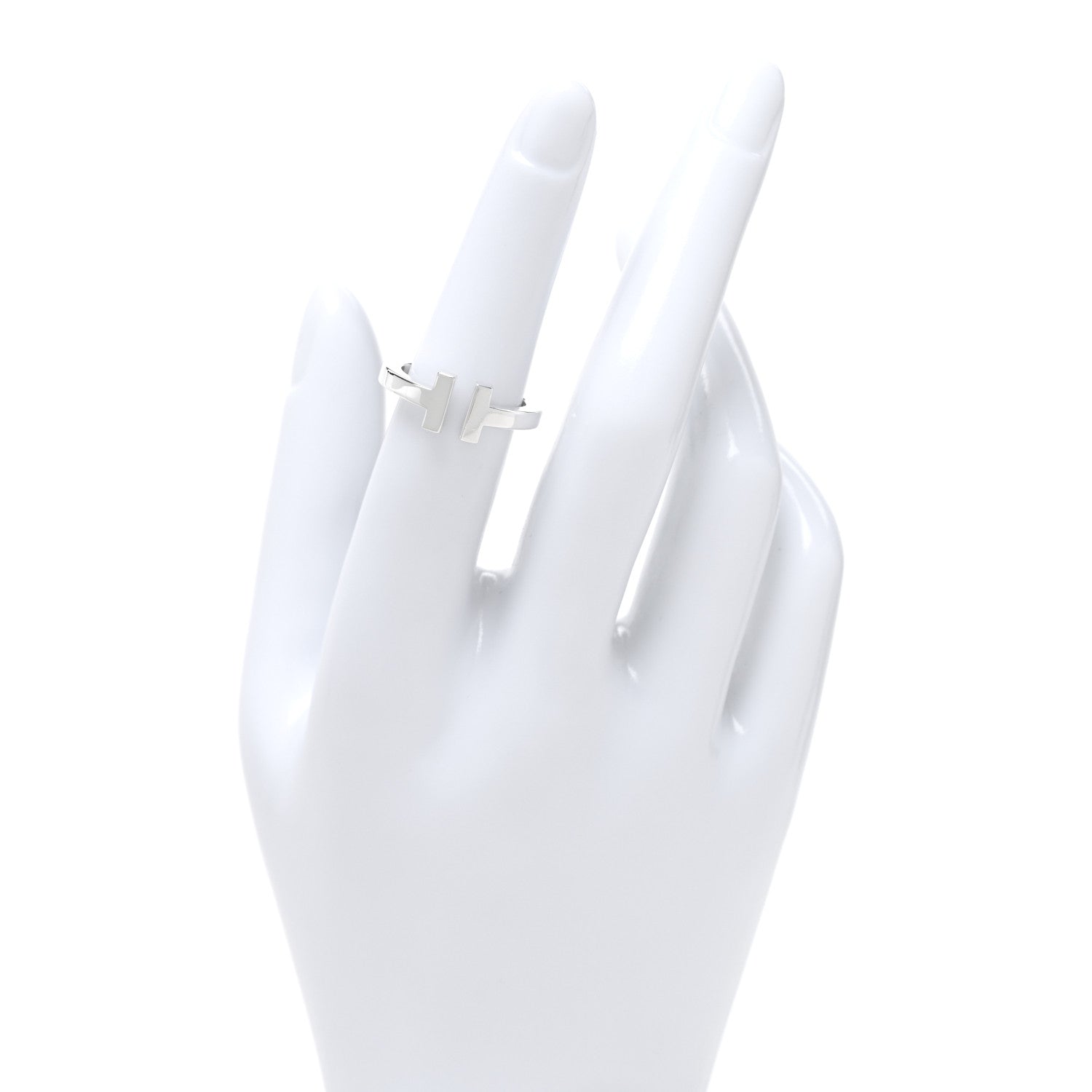 Sterling Silver T Square Ring 52 6