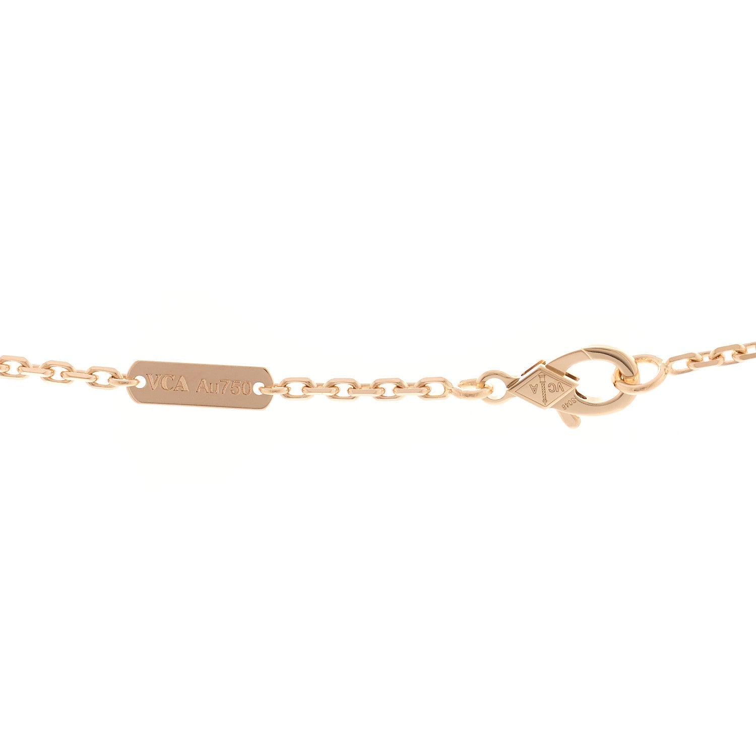 18K Rose Gold Gray Mother of Pearl Magic Alhambra Long Necklace
