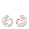 18K Rose Gold Diamond Arabesque Earrings