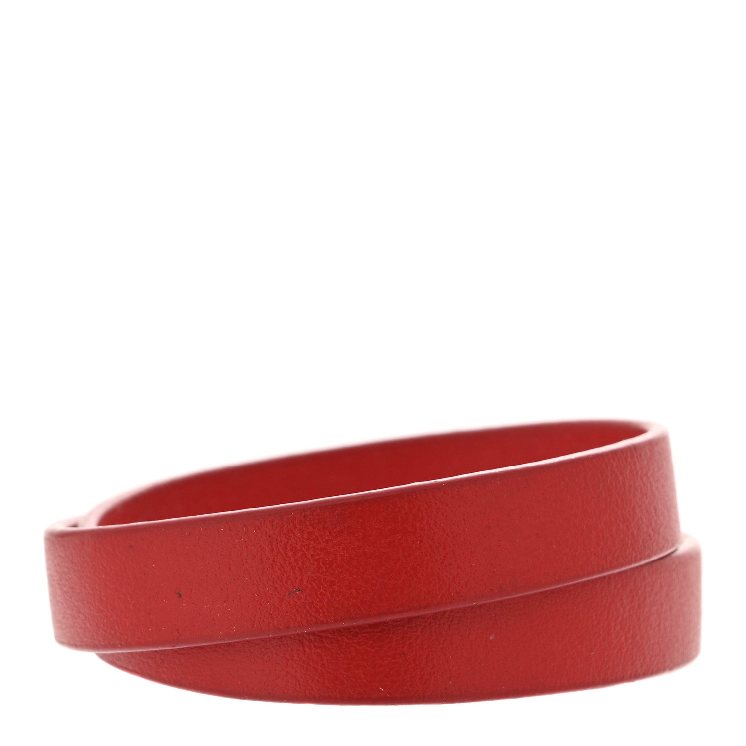 Calfskin Pearl Mise En Dior Tribales Double Wrap Bracelet S Red