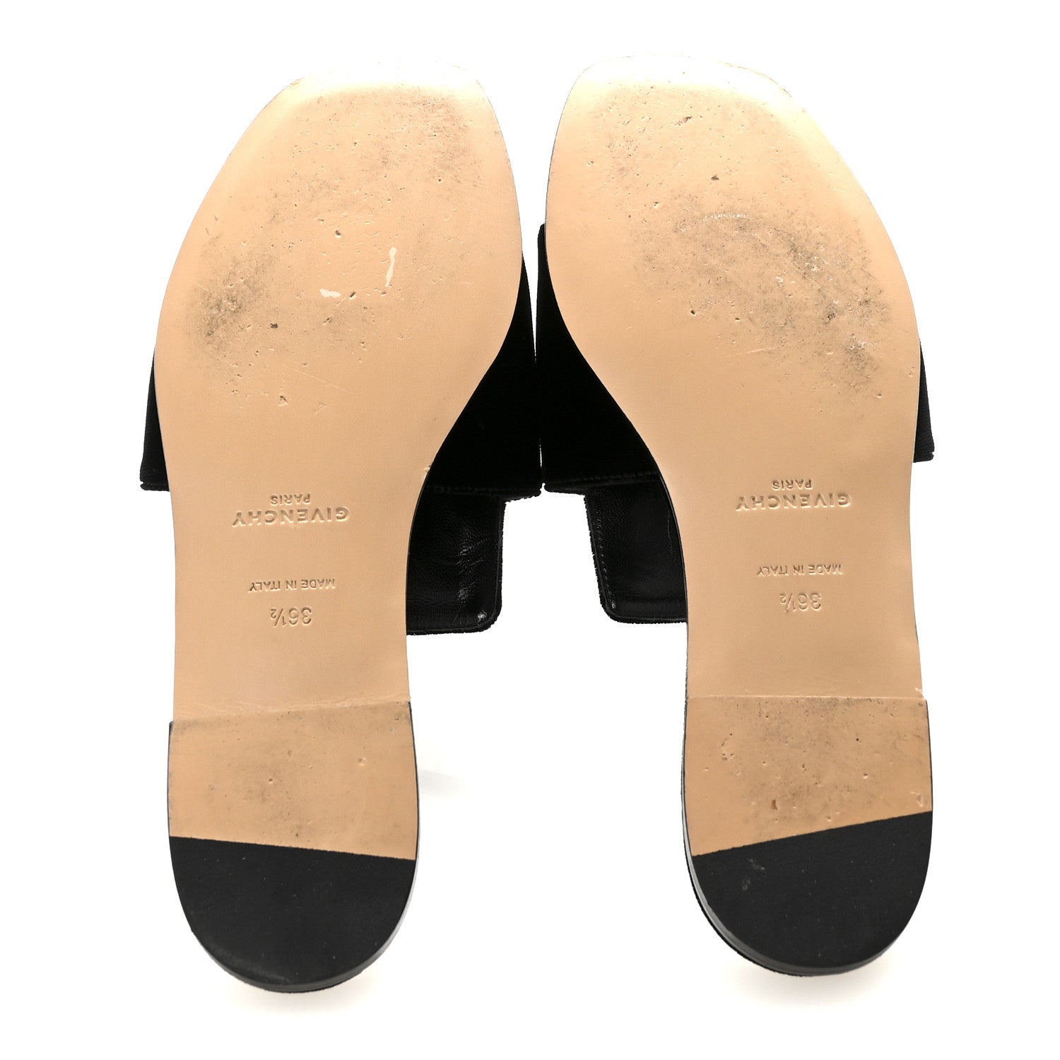 Velvet Crystal 4G Flat Sandals 36.5 Black