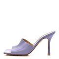 Lambskin Stretch Mule Sandals 41 Lavender