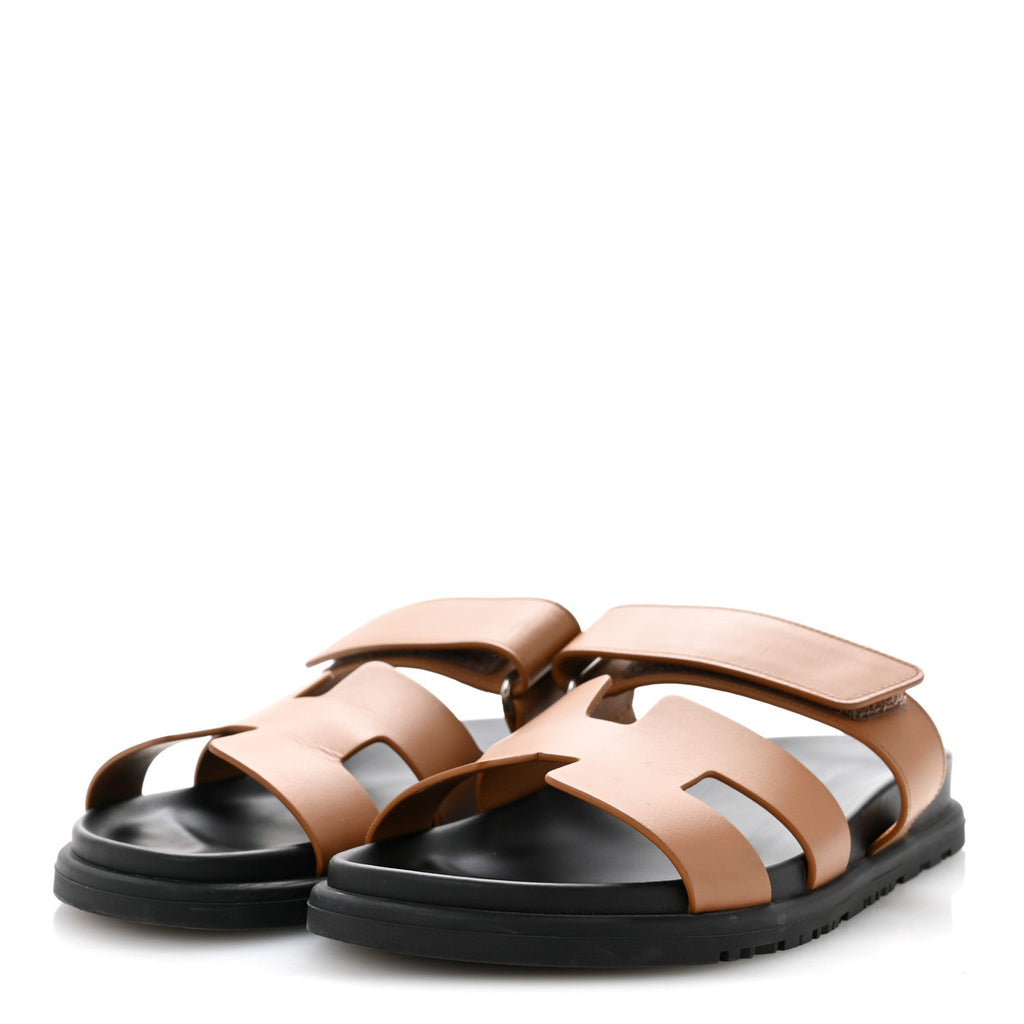 Calfskin Womens Chypre Sandals 37 Naturel