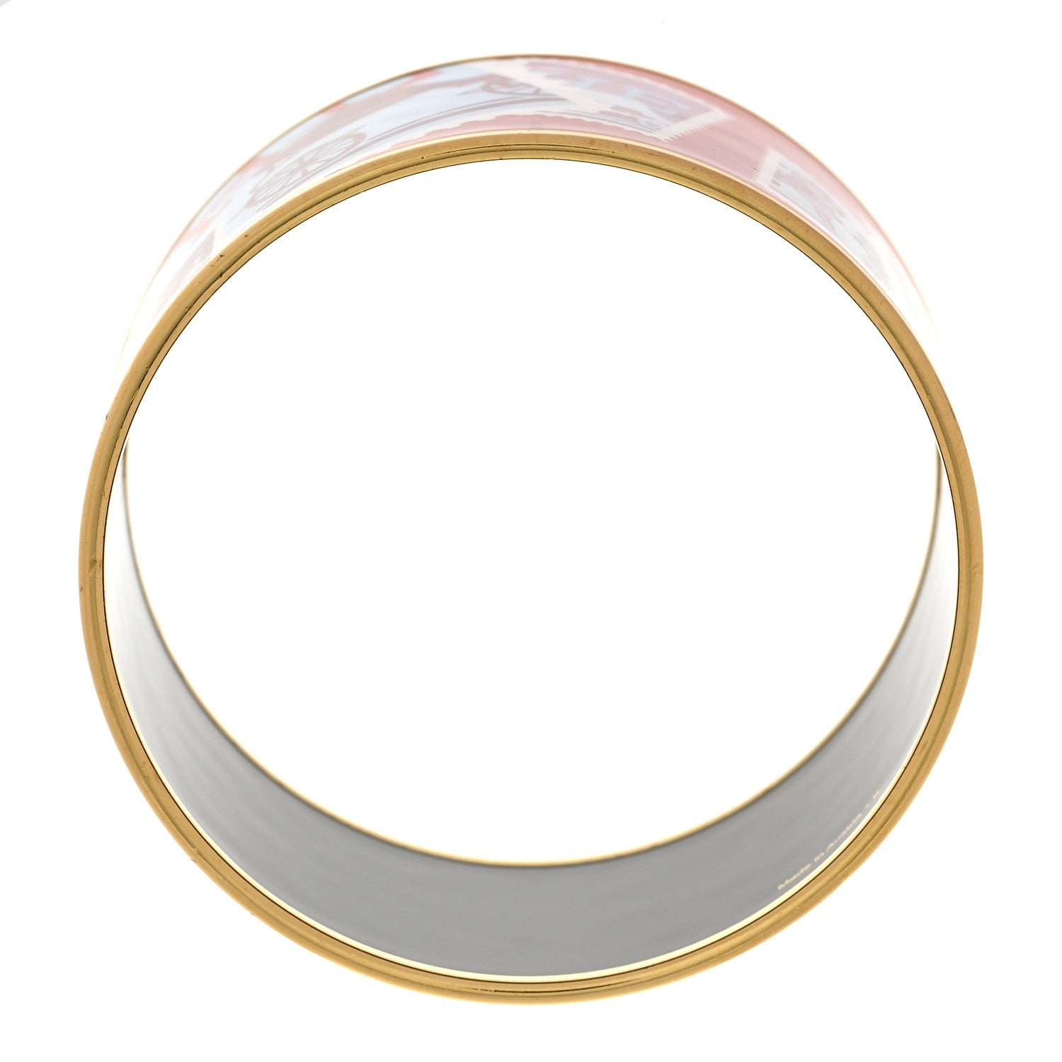 Enamel Printed Extra Wide De Passage a Paris Bracelet 62