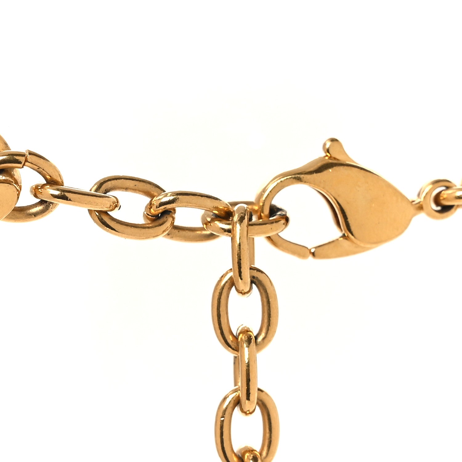 Metal CD Choker Necklace Gold