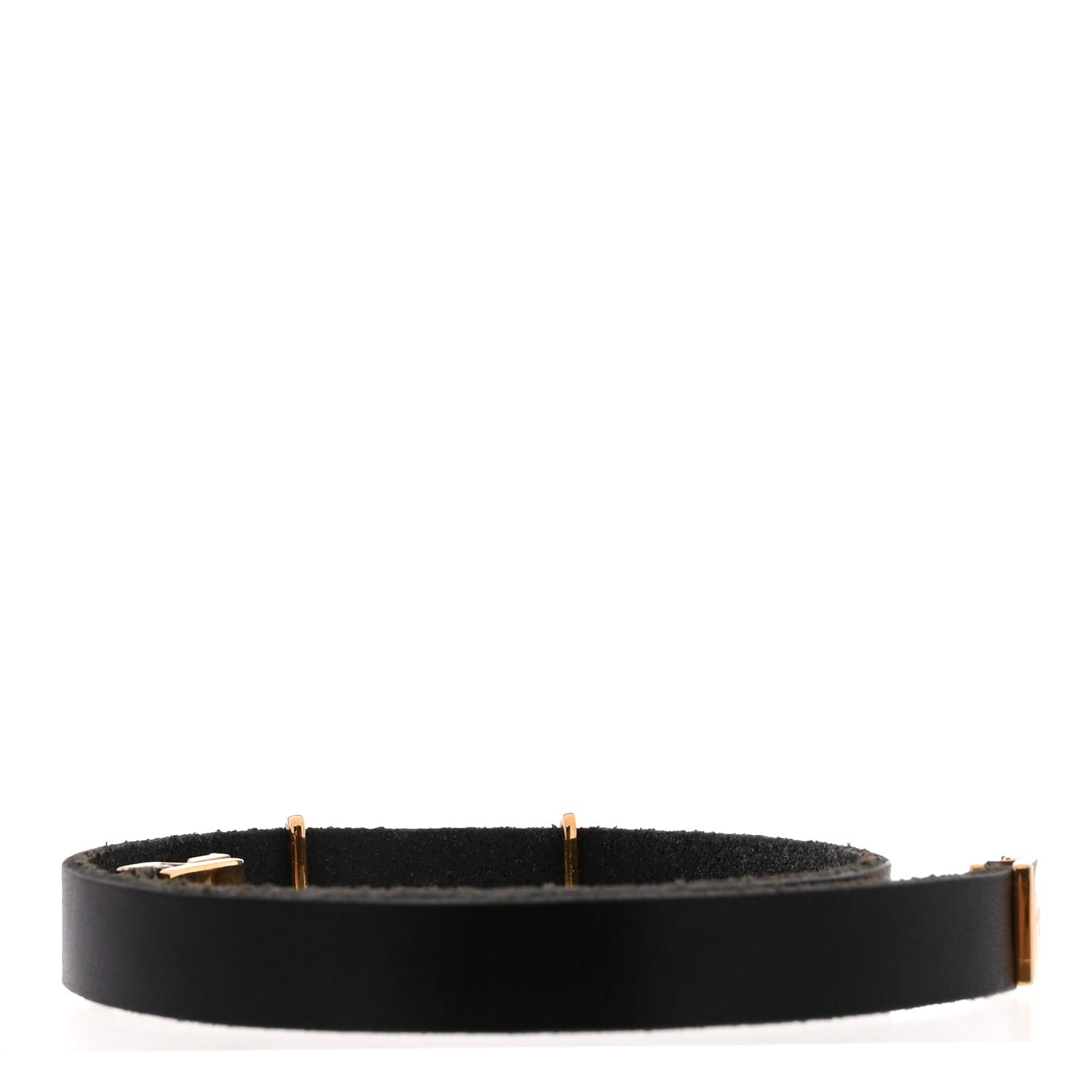 Calfskin Opyum Double Wrap Bracelet Black