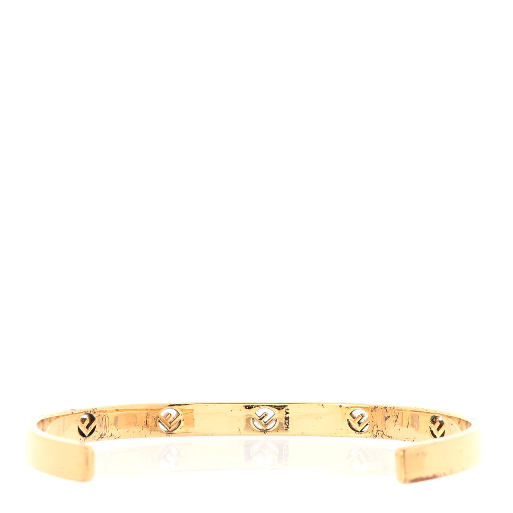 Metal Crystal F is Fendi Bracelet L Gold