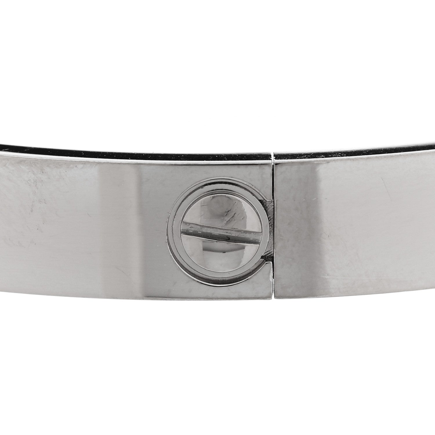 18K White Gold LOVE Bracelet 17