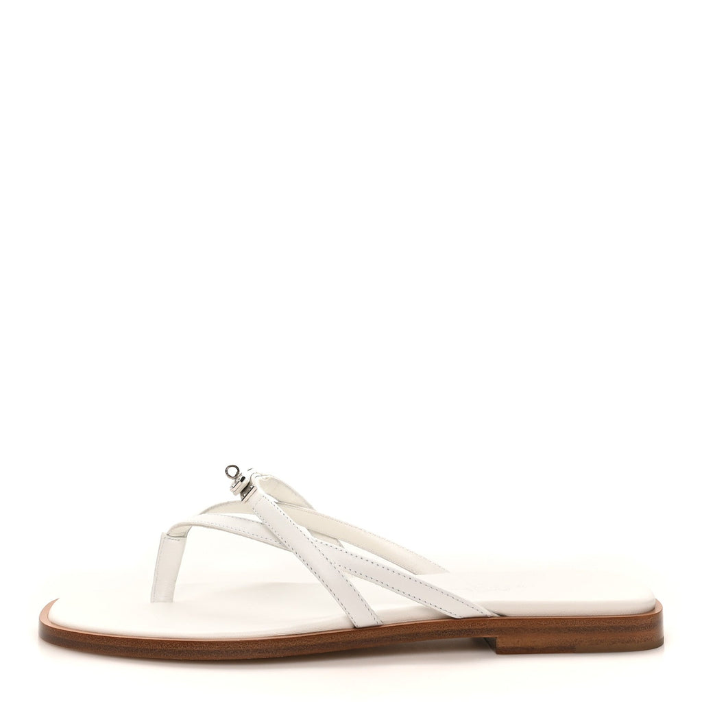 Calfskin Miss Sandals 36 White