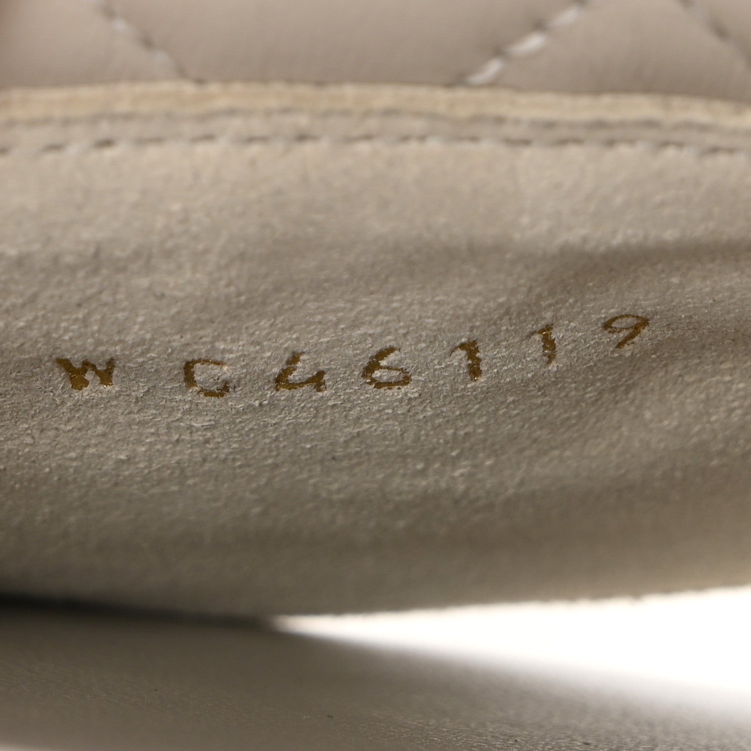 Lambskin Quilted Turnlock Flat Mules 35.5 Light Grey