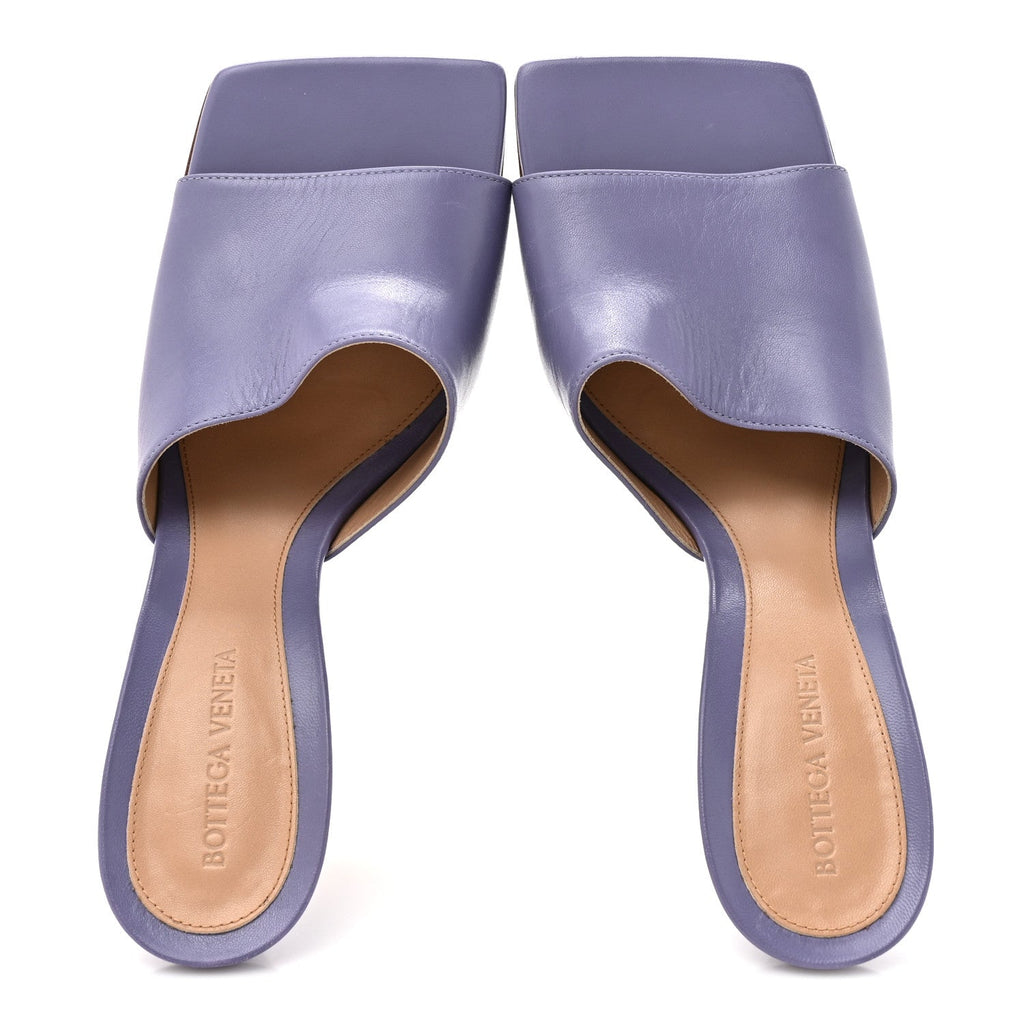 Lambskin Stretch Mule Sandals 41 Lavender