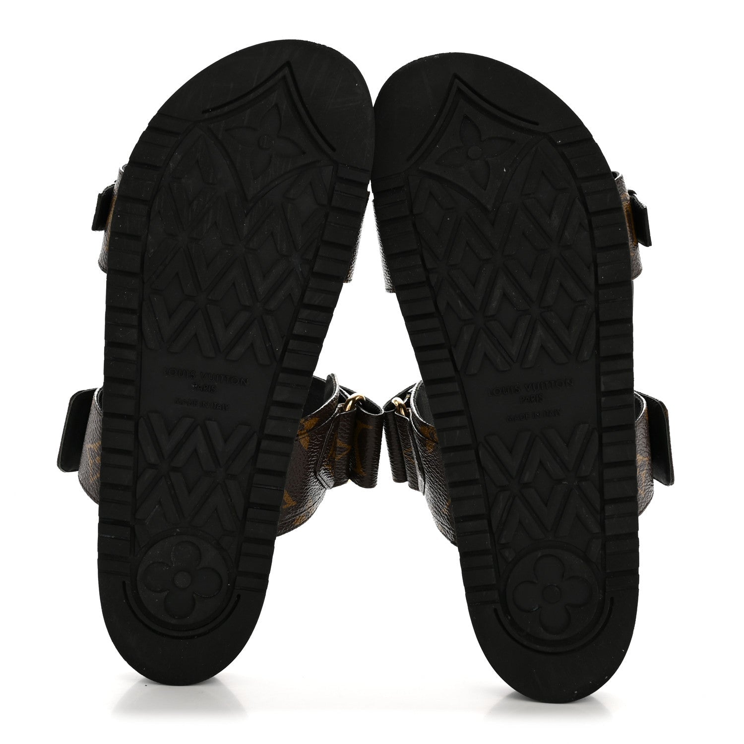 Monogram Bom Dia Mule Sandals 39 Black