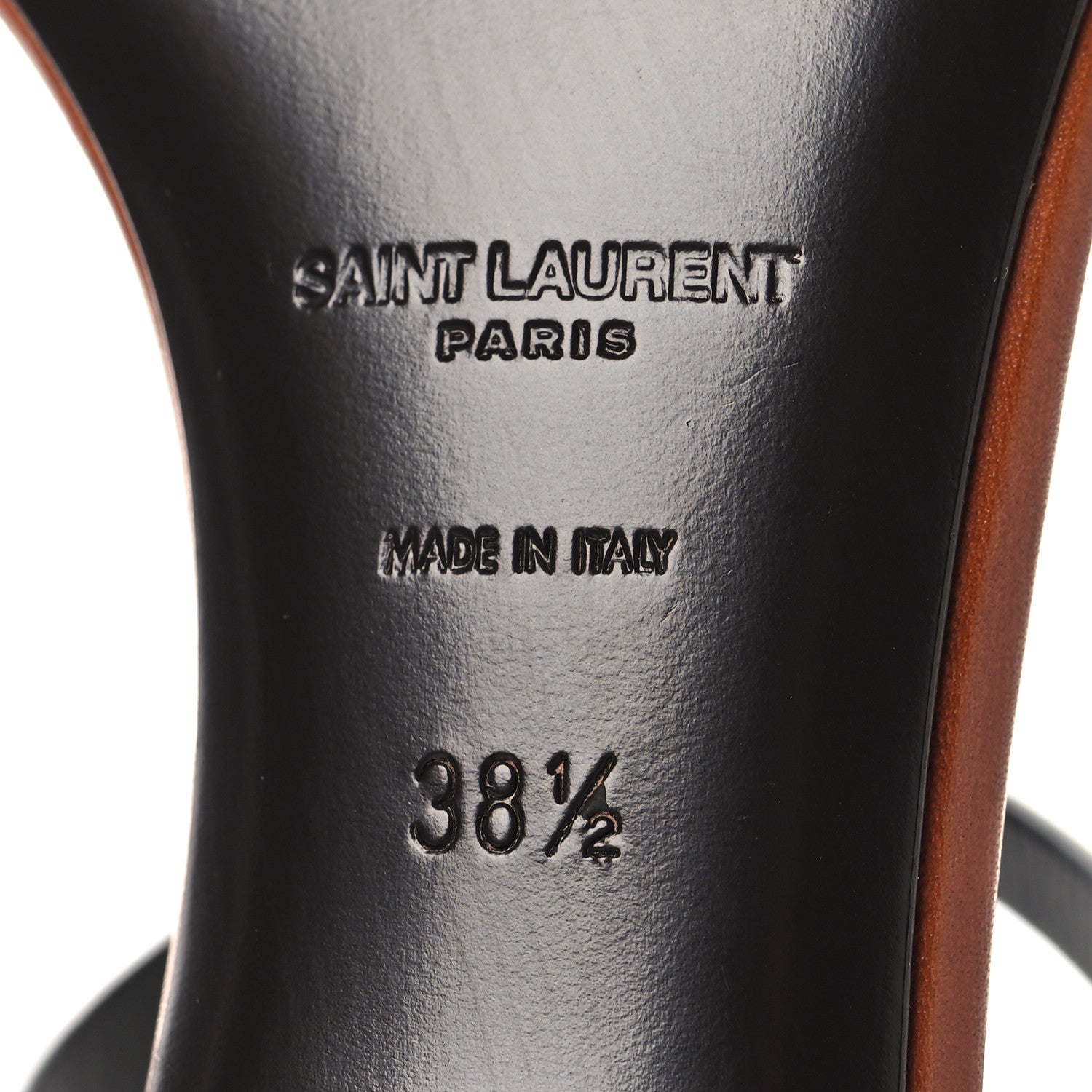 Calfskin Cassandra 60 Sandals 38.5 New Papaya