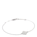 18K White Gold Diamond Sweet Alhambra Bracelet