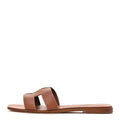 Box Calfskin Oran Sandals 41 Gold