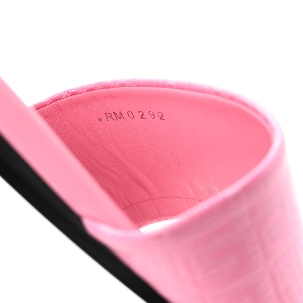 Coated Canvas Logo 4G Embossed Flat Sandals 36.5 Pink