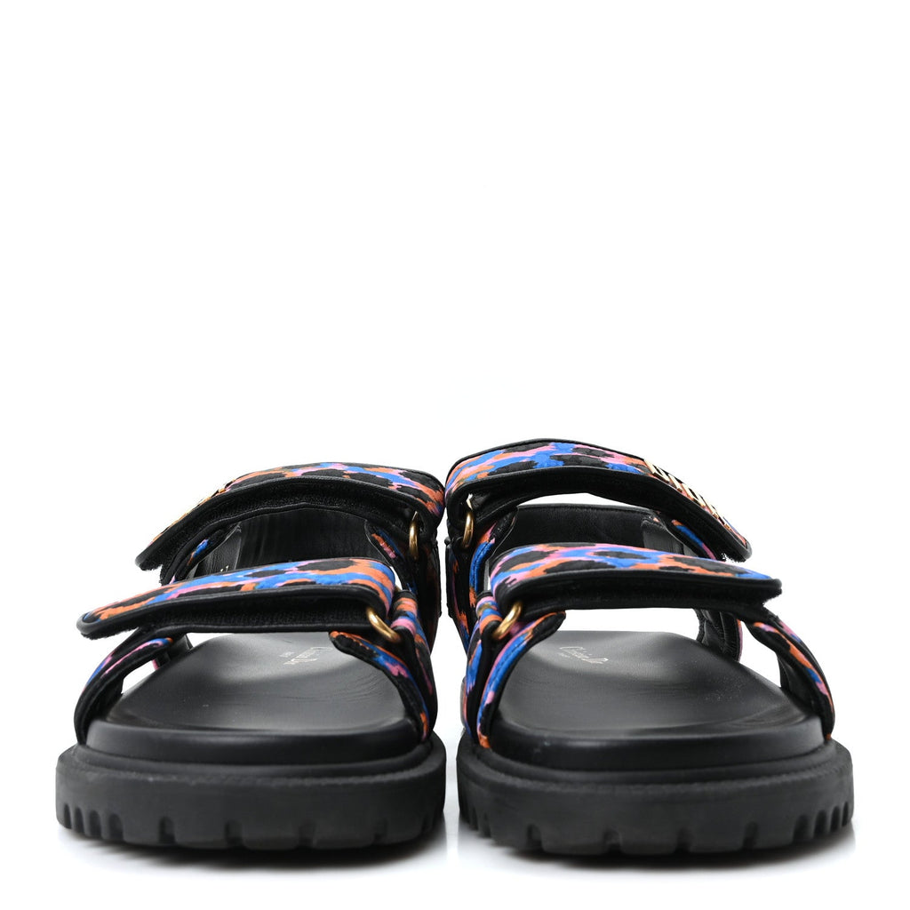 Technical Fabric Mizza Print Dioract Sandals 37 Multicolor