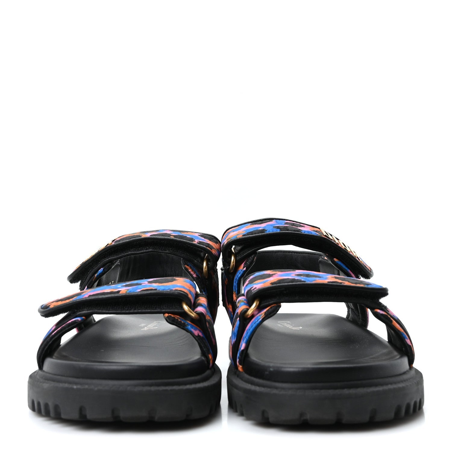 Technical Fabric Mizza Print Dioract Sandals 37 Multicolor