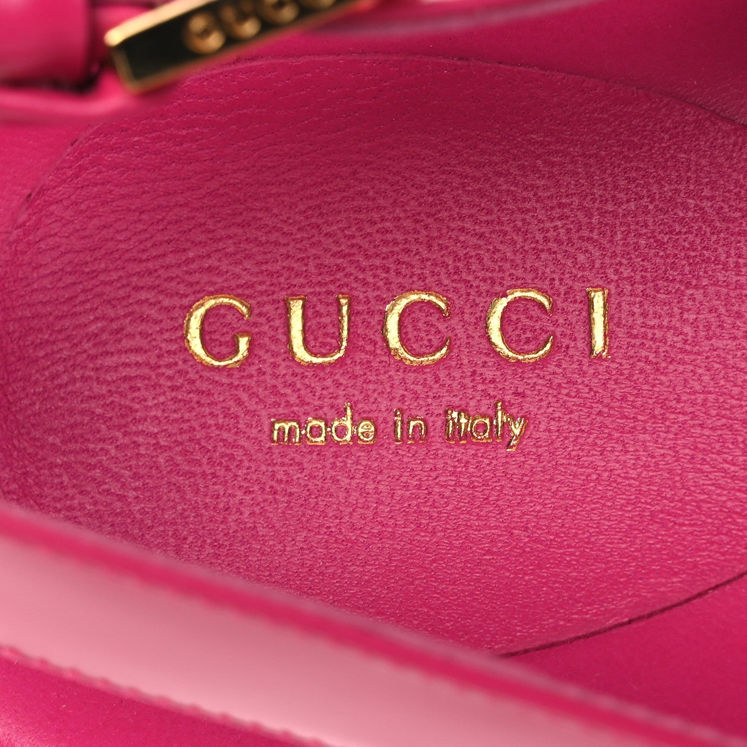 Calfskin Elizabeth Nappa Charlotte Logo Slingback Sandals 36 Fancy Fuchsia