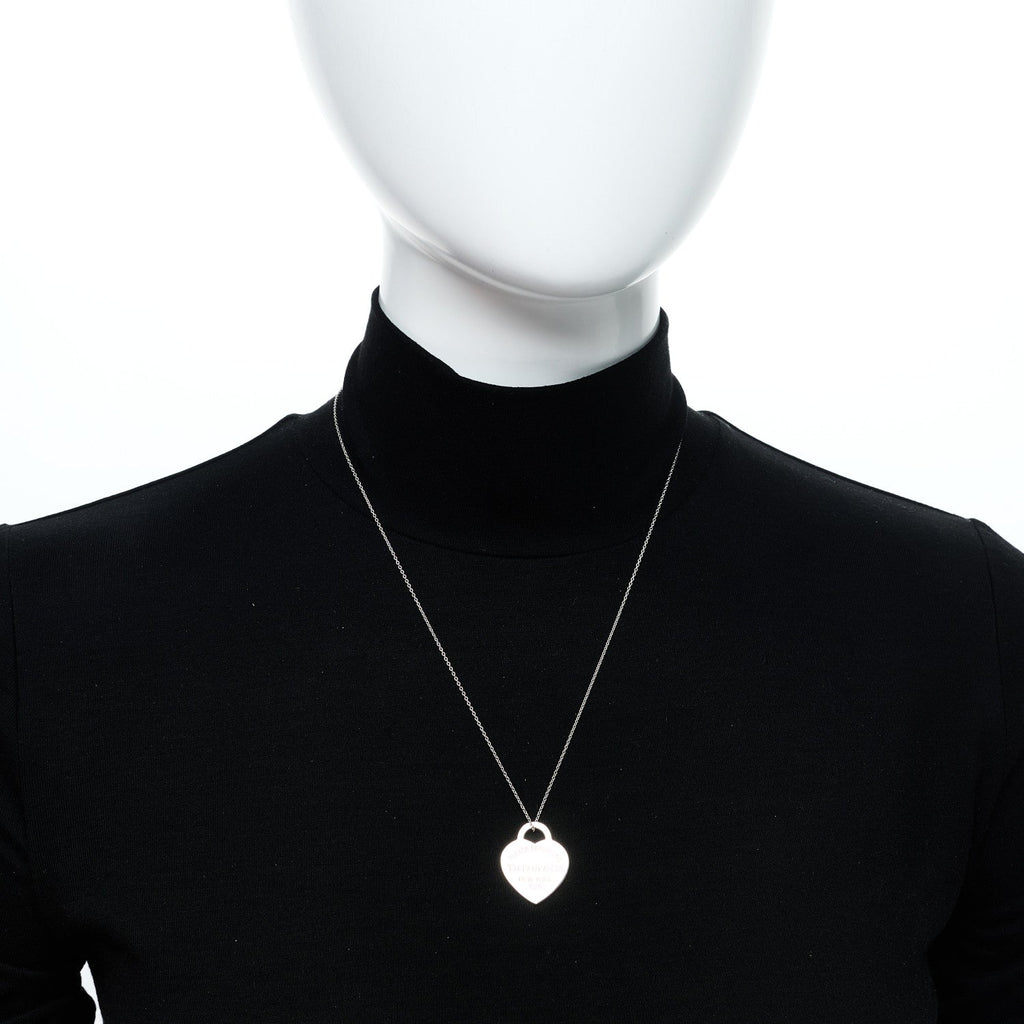 Sterling Silver Medium Return to Tiffany Heart Pendant Necklace