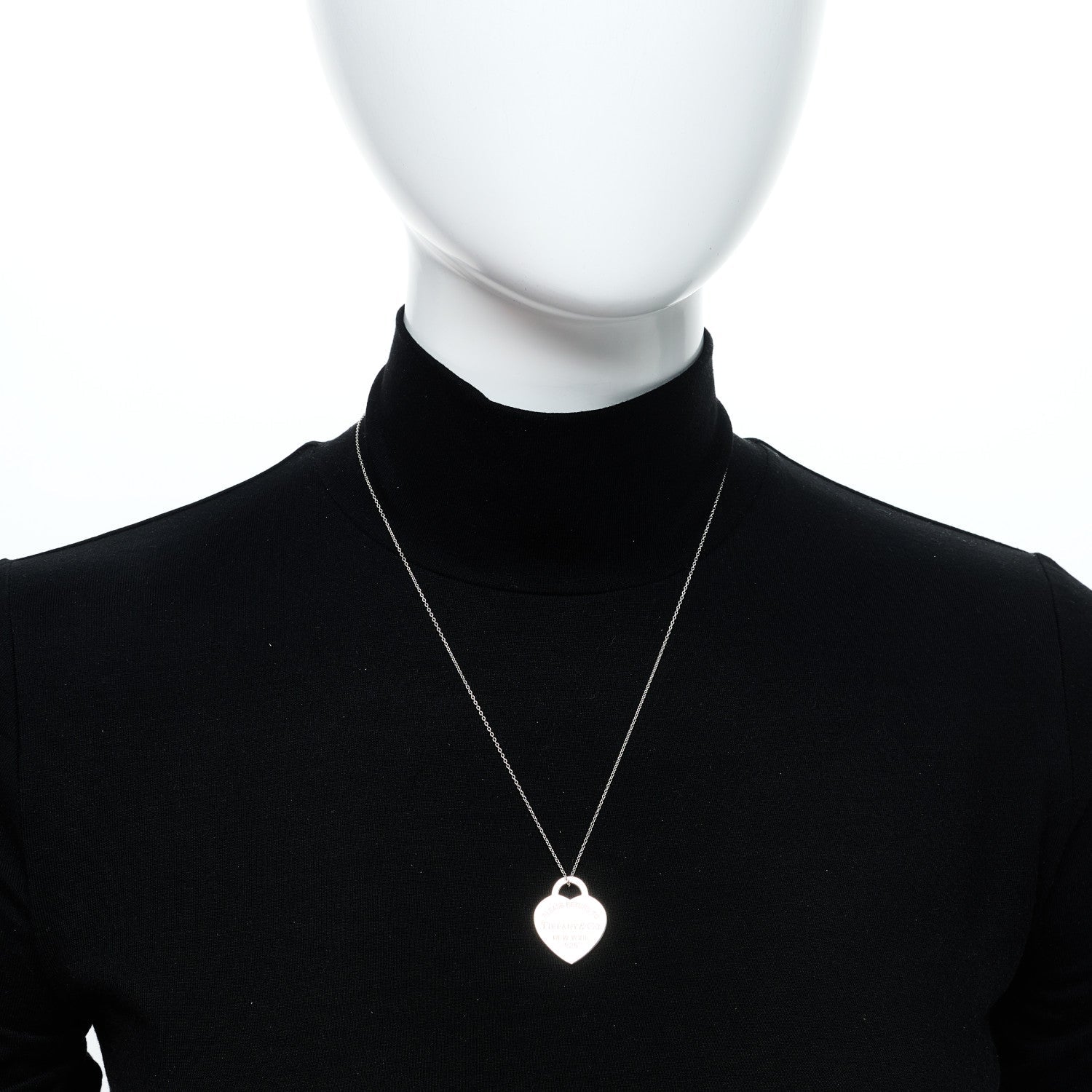 Sterling Silver Medium Return to Tiffany Heart Pendant Necklace